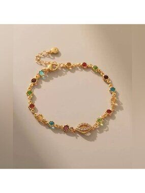 Multicolor Gemstone Bracelet Q52